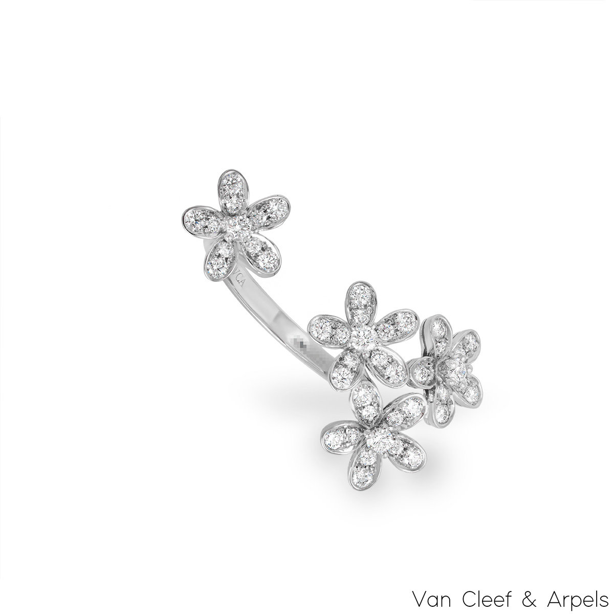 Van Cleef & Arpels White Gold Diamond Socrate Ring VCARB14500